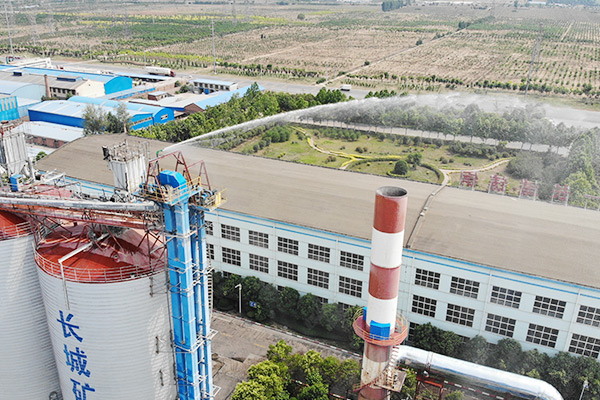 新鄉(xiāng)長城機械礦渣微粉生產(chǎn)線高空噴霧 新鄉(xiāng)長城機械礦渣微粉生產(chǎn)線高空噴霧